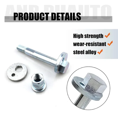 Vista 4 de 6508486AA Kit de pernos de alineación de eslabones de dedo trasero, pernos de inclinación traseros para Dodge Avenger Caliber Durango Journey