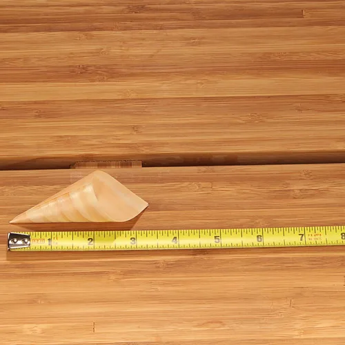 Vista 5 de BambooMN - Conos de madera desechables para alimentos y aperitivos - 3.1" x 1.5" - 100 piezas