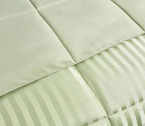 Vista 7 de Blue Ridge Home Fashions Kathy Ireland-Essentials - Juego de edredón reversible de 3 piezas de microfibra con diseño de damasco, color chocolate