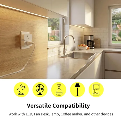 Vista 4 de Minoston Enchufe Z-Wave, enchufe inteligente 800, extensor de rango de repetidor integrado, rango LR de 1300 pies, requiere concentrador Z-Wave