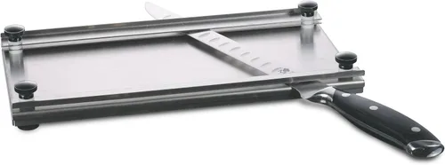 Vista 2 de Tabla de cortar de carne seca de acero inoxidable definitiva con guía para principiantes sobre cómo curar en seco, conservar carne de res, venado