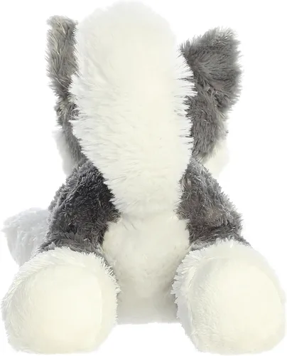 Vista 4 de Aurora® Adorable Flopsie™ Shadow™ - Animal de peluche, facilidad para jugar, compañeros intemporales, color gris, 12 pulgadas