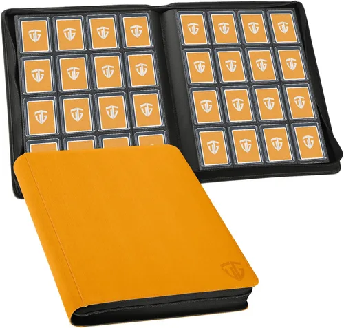 Vista 15 de Carpeta Toploader, Contiene 216 Toploaders, Carpeta de 9 Bolsillos Top Loader con Fundas para Toploaders Rígidos de 3"x4" Fundas Duras, Carpetas Top