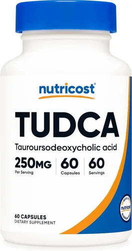 Vista 6 de Nutricost Tudca 250 mg, 30 cápsulas (ácido taursodesoxicólico) - Sin gluten, sin OMG