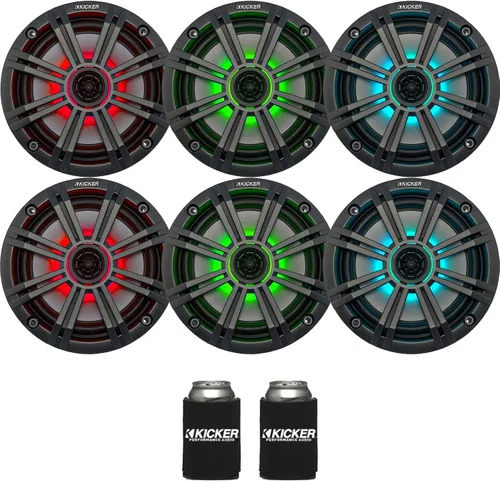Vista 4 de KICKER 41BKM604B-1 Paquete coaxial marino de 6.5 pulgadas y 6 altavoces Negro