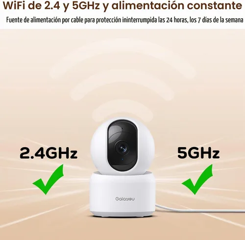Vista 6 de GALAYOU Cámaras interiores de doble banda 5G y 2.4G para seguridad