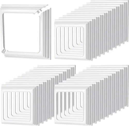 Vista 12 de Thyle 4 piezas de cubiertas de base de poste de vinilo verdaderas de 4x4 pulgadas, envolturas de columna para cubiertas de base de poste para porche