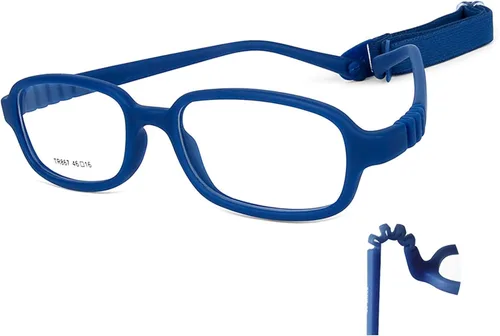 Vista 37 de AQWANO Children Optical Glasses Frame tr90 Flexible Bendable One-piece Safe Eyeglasses Girls Boy