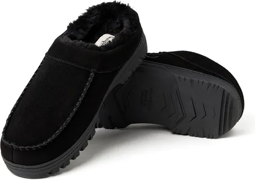 Vista 2 de Dearfoams Zuecos de gamuza auténtica Reed para hombre