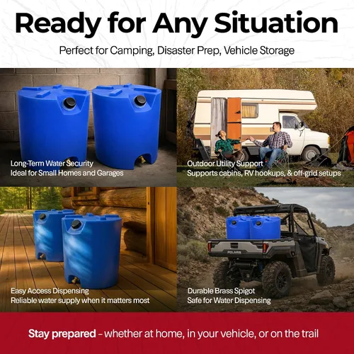 Vista 5 de Legacy Premium 30 Gallon Stackable Emergency Water Storage Tank