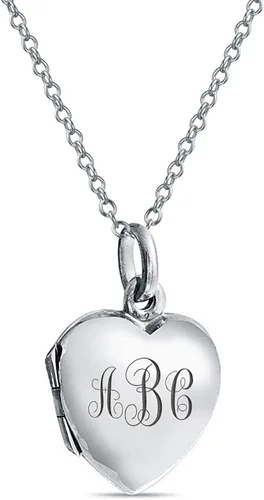 Vista 2 de Personalizado Grabar SWEET 16 cumpleaños Locket collar Hold foto titular grabado flor corazón Lockets para adolescentes
