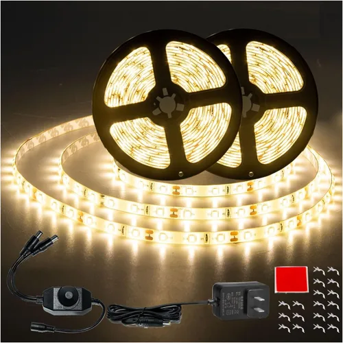 Vista 9 de Tira de luces LED impermeable, intensidad regulable, 16.4 pies / 5m, 300 LED SMD 2835