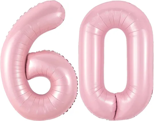 Vista 90 de Globos gigantes de números negros de 40 pulgadas, globos de aluminio de Mylar con helio para cumpleaños, globo número 0 para decoración de fiestas