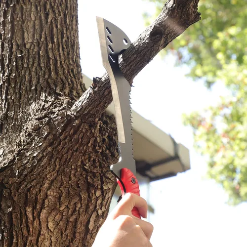 Vista 6 de Delacour - Machete de hacha multiusos con funda de nailon - Machete de supervivencia ideal para camping, pesca, caza, bushcraft - Hacha de cepillo