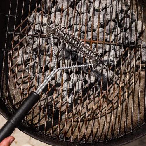 Vista 4 de Chef Craft Select - Cepillo para parrilla de barbacoa, 18 pulgadas, acero inoxidable/negro