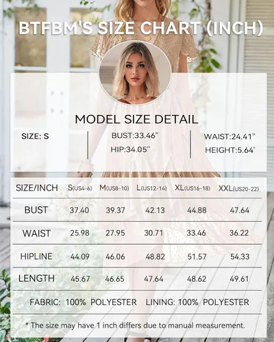 Vista 5 de BTFBM Vestido bohemio casual para mujer, cuello en V, manga corta, gasa, lunares suizos, cinturón y volantes, vestido envolvente para invitadas