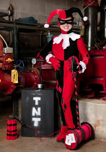 Vista 5 de Rubies Child Harley Quinn Jumpsuit Costume
