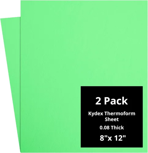Vista 147 de Kydex Sheets - Solid Color DIY Kit for Crafting Holsters, Sheaths, and Mag Pouches - (8x8, 8x12, 12x12), Premium Thermoform Sheets - Thick, Durable