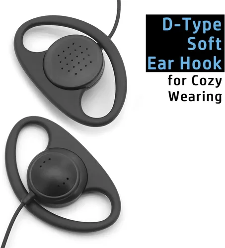 Vista 3 de 2X Clip Auricular Auricular Micrófono PTT para Cobra MicroTalk 2 Way Radio ACXT145 ACXT345 ACXT545 ACXT645 ACXT1035R RX380 RX680 AM245 AM246 AM645