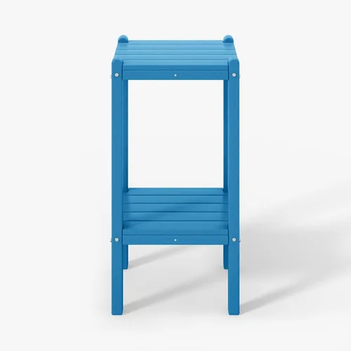 Vista 20 de WestinTrends Malibu - Mesa auxiliar cuadrada para exterior para silla Adirondack, teca