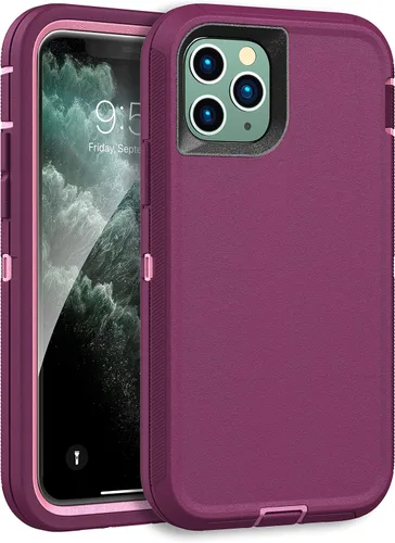 Vista 11 de MXX Funda resistente hecha para iPhone 11 Pro Max (no incluye protector de pantalla) 3 capas de protección de cuerpo completo a prueba de golpes
