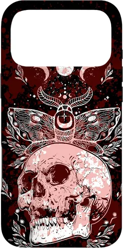 Vista 22 de Death Moth Gothic Dark Witch Occult Wiccan Goth Moon Pattern Case for iPhone 16