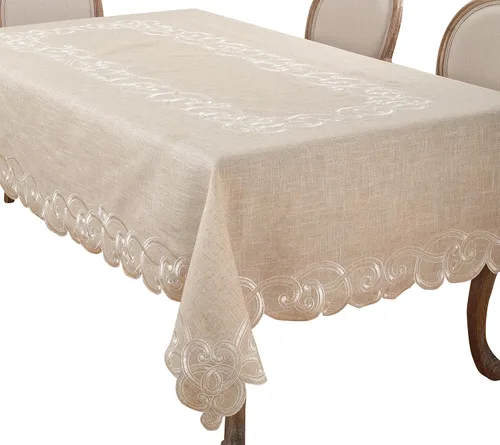 Vista 4 de SARO LIFESTYLE QX168 - Mantel individual de 4 piezas, 14 x 20 pulgadas, natural