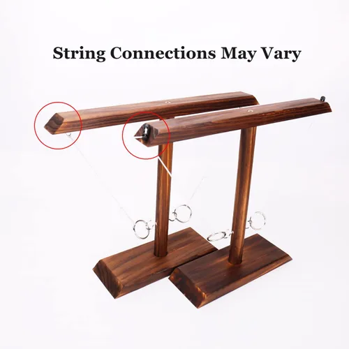 Vista 3 de DreamToyz Ring Toss Games for Adults, Yard Games, Patio Decor, Outdoor Indoor Games, Wooden Hook and Ring Game for Bars, Home, Party, 15.7" X 13