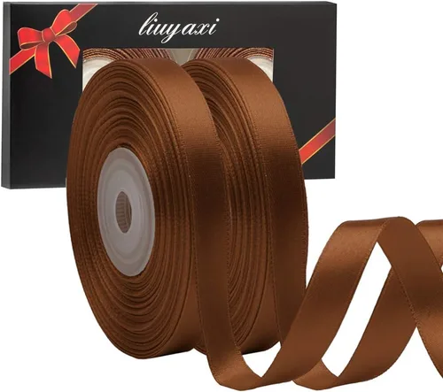 Vista 113 de Cinta de satén verde manzana de doble cara de color sólido de 1/2 pulgada x 25 yardas, cintas perfectas para manualidades, decoración de bodas