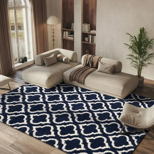 Vista 25 de SAFAVIEH Hudson Shag Collection - Alfombra decorativa de 2 x 3 pies, diseño marroquí, color gris y marfil, no desprende pelusa y de fácil cuidado, 2