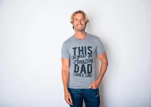 Vista 2 de Crazy Dog T-Shirts Men's Amazing Dad T-Shirt