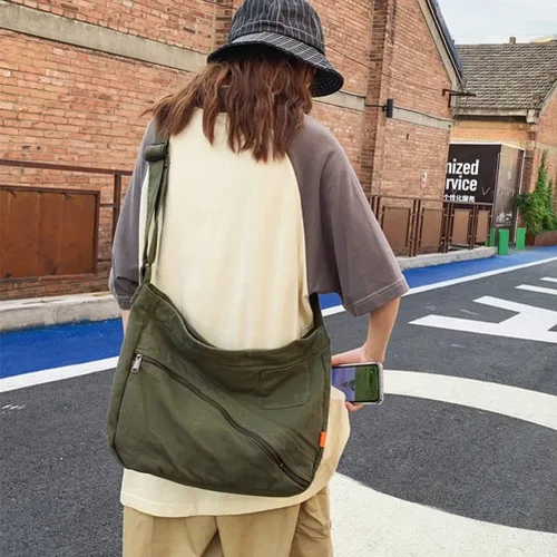 Vista 5 de Bolso cruzado de lona para mujer, bolsos cruzados de mensajero, carteras, bolso de hombro de diseñador para viajes, adolescentes y niñas