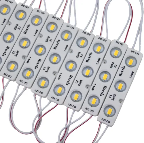 Vista 10 de 200pcs 3 LED Sign Storefront Lights Módulo Blanco Super Brillante 5630 5730 SMD Impermeable para Letrero de Carta Señales Publicitarias con Cinta
