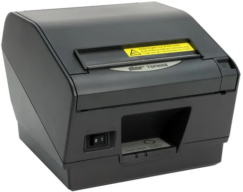 Vista 3 de Star Micronics Ultra alta velocidad TSP847IIL Ethernet (LAN) impresora térmica de recibos con barra de corte automático/desgarro - gris