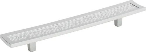 Vista 6 de Atlas Homewares 269-CM Chic Collection 128 Tirador primitivo rectangular central, acabado champán