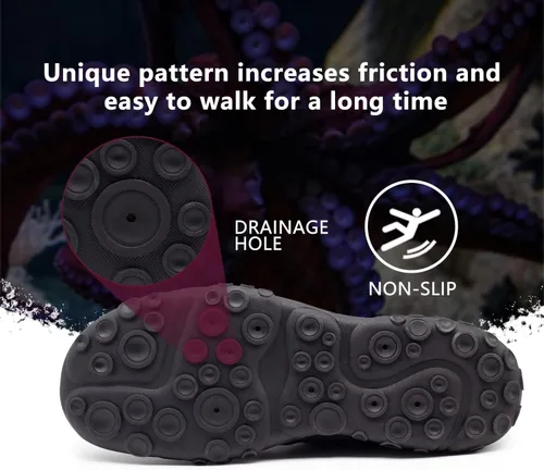 Vista 3 de Zapatos acuáticos para hombre y mujer, de secado rápido, para piscina, playa, surf, caminar, kayak