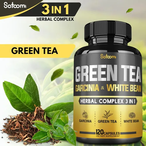 Vista 3 de Píldora de extracto de té verde EGCG 16000 mg por porción con 12000 mg de té verde, 2000 mg de Garcinia Cambogia y 2000 mg de frijol blanco - Apoya