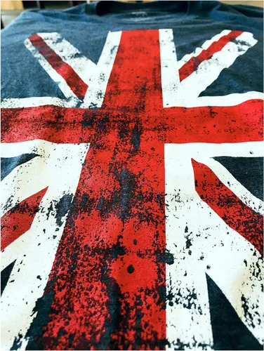 Vista 5 de Union Jack Flag Reino Unido Reino Unido Gran Bretaña Británica para Hombres Mujeres Camiseta