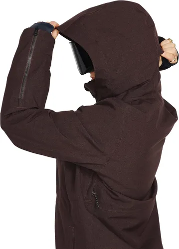 Vista 13 de Volcom Sherwin - Chaqueta de invierno con capucha aislada para snowboard y esquí para mujer