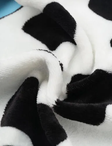 Vista 4 de Disfraz de vaca de Halloween para niñas, disfraz de vaca, chaleco sin mangas con sombrero, bandana, conjuntos de 3 piezas