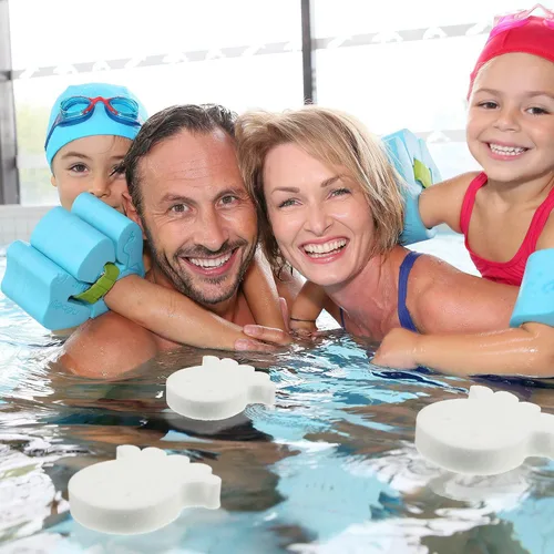 Vista 5 de Boao 16 esponjas absorbentes de aceite para bañera de hidromasaje, piscina y spa (pulpo, blanco)