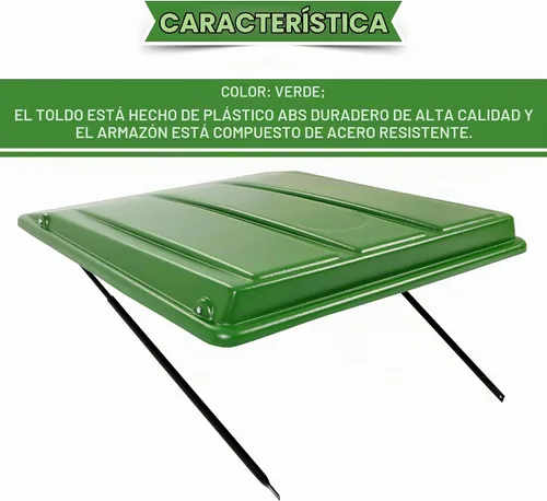 Vista 4 de Kojem - Toldo para tractor compatible con John Deere, tractores utilitarios compactos