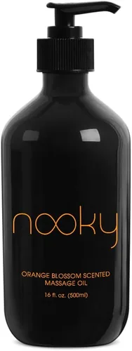 Vista 6 de Aceite de masaje flor de naranja de Nooky Con Jojoba y aceites esenciales. Para un masaje sensual, 16 oz