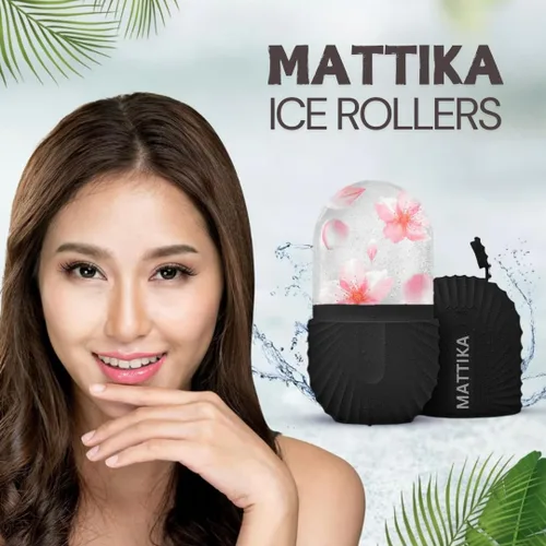 Vista 5 de Rodillo de hielo para cara y ojos – Rodillo de hielo facial para hinchazón debajo de los ojos, rodillo facial de silicona reutilizable masajeador