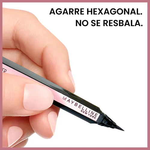 Vista 3 de MAYBELLINE New York Hyper Easy Liquid Pen No-Skip Delineador de ojos impermeable, acabado satinado, marrón oscuro MARRÓN PITCH