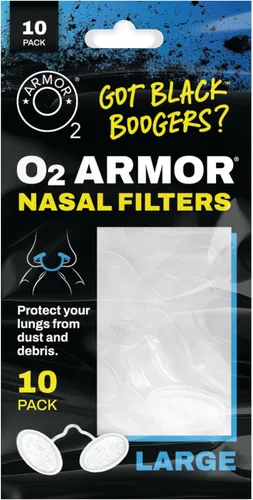 Vista 24 de O2 Armor Filtros de nariz para soldadores y alergias - Filtro de nariz para polvo - Filtros nasales para soldadura - Máscara de polvo de nariz