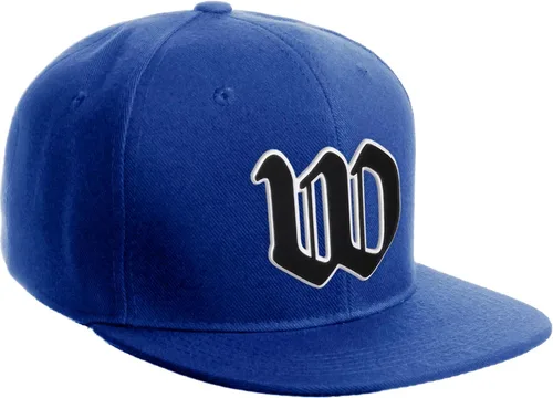 Vista 1736 de Daxton Gorra clásica con visera de billete plano con letras del alfabeto inglés antiguo de la A a la Z