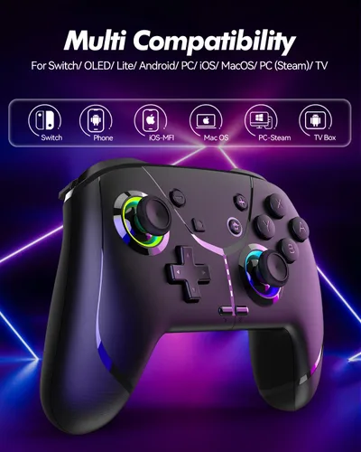 Vista 3 de GMBACK Wireless Switch 2 Controller for Nintendo Switch 2/1/Lite/OLED, Bluetooth Game Controller for iPhone/Android/PC/Steam/Mac/iPad/TV with Loop