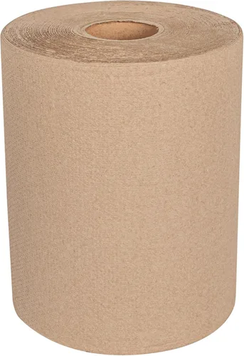 Vista 9 de Restaurantware - Rollo de toalla de papel kraft de 1 capa, 600 pies x 8 pulgadas, 1 unidad