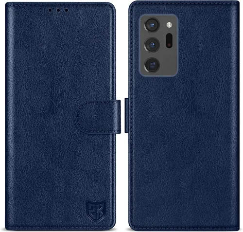 Vista 12 de ZZXX Funda tipo cartera para Samsung Galaxy Note 20 Ultra con bloqueo RFID, ranura para tarjetas, función atril, cierre magnético, funda protectora